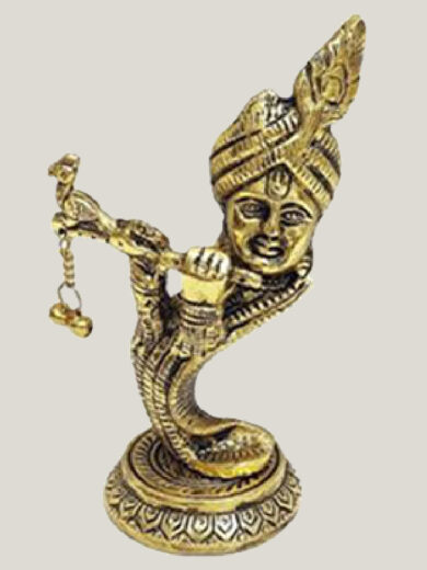 Beautiful statue of Lord Krishna with flute