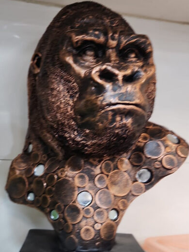 King Kong Angry Ape Sculpture