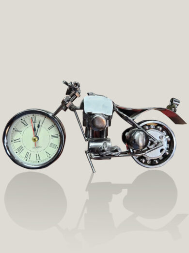 Bike shaped décor with Clock