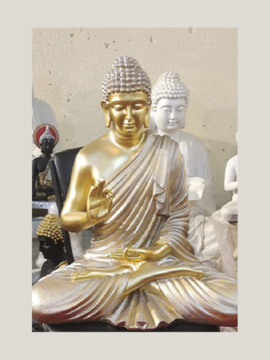Peacefully Seated Buddha Sculpture