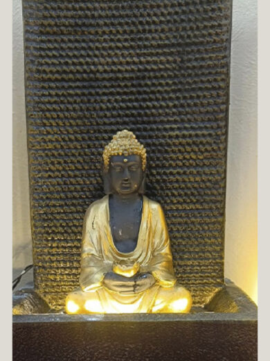 Glowing Meditating Buddha Fountain Decor