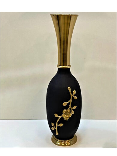 "Black and Gold Elegance Vase"