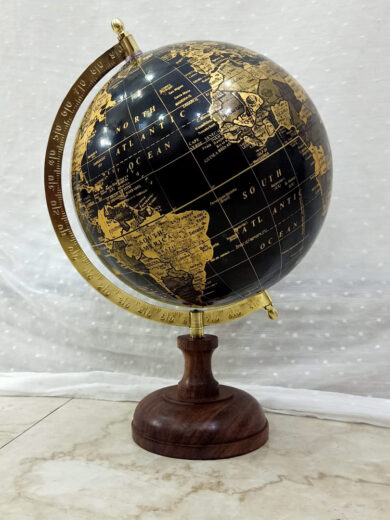 "Wooden Stand Globe"