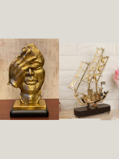 Captivating Statue and Pirate Boat Set