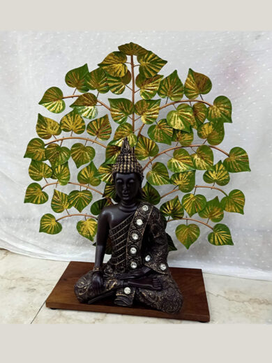 Buddha Statue Sitting Under Bodhi Tree