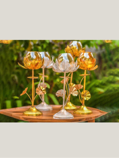 Lotus Flower Candle Holders